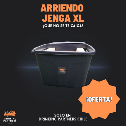 OFERTA ARRIENDO Pack Mesa Beerpong + Jenga XL